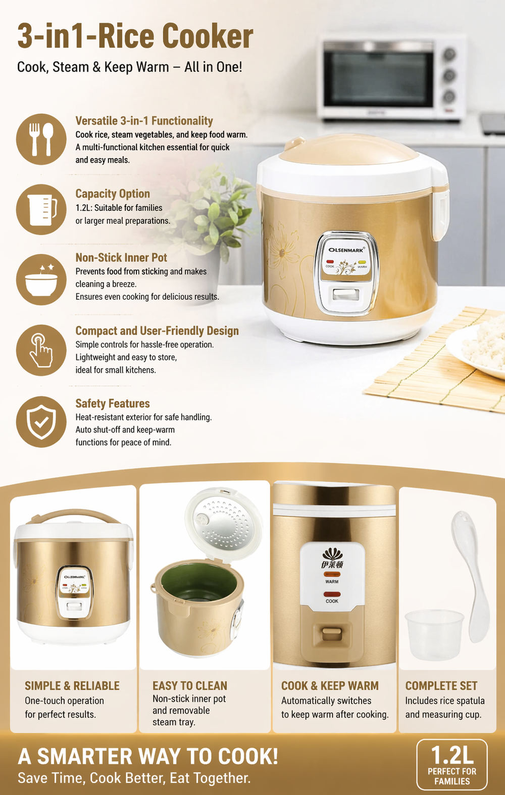 3-in1-Rice Cooker