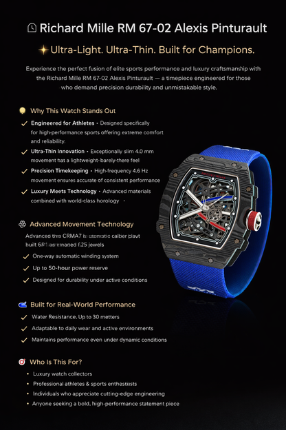 Richard Mille Lifestyle RM 67 A+ copy