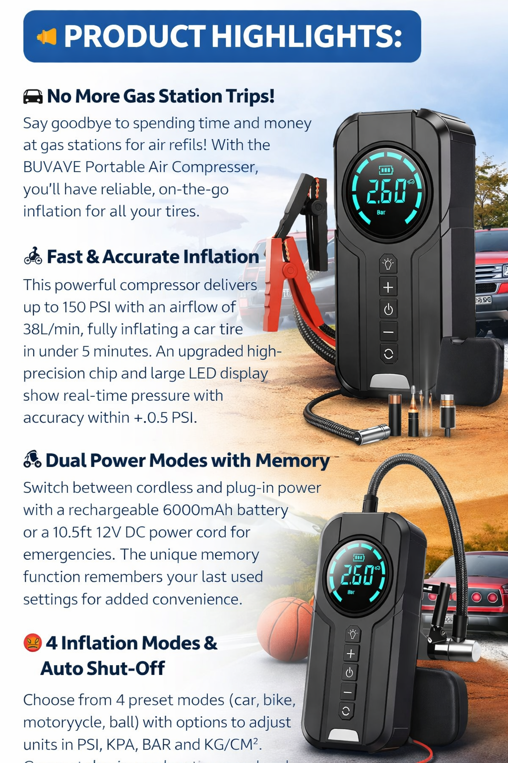 Jump Starter With Air Pump ©