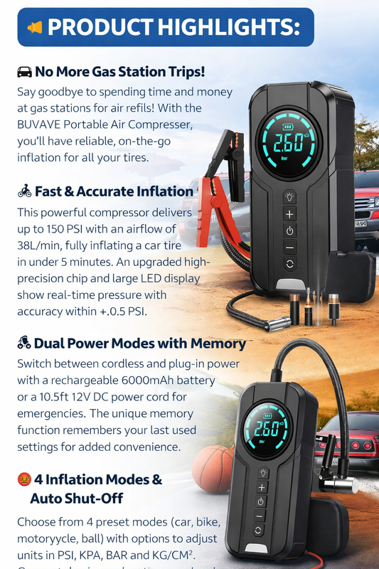Jump Starter With Air Pump ©