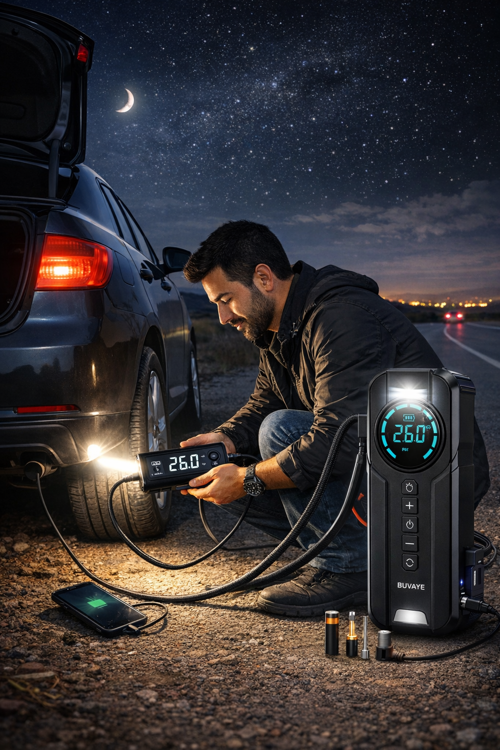 Jump Starter With Air Pump ©