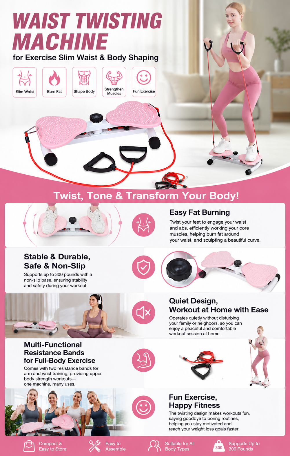 Waist Twisting Machine for Exercise