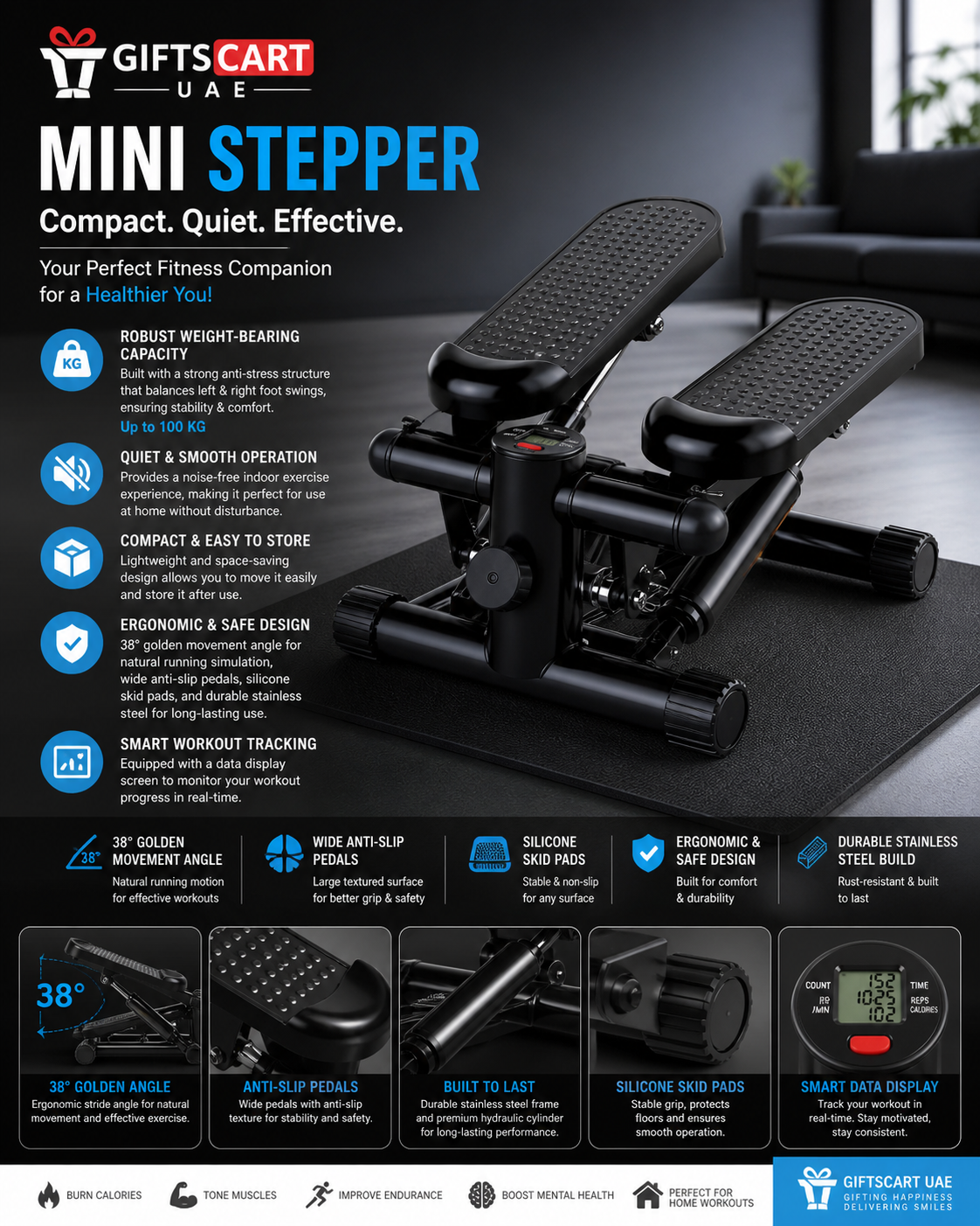 Multifunction Mini Pedal Steppers Machine ©