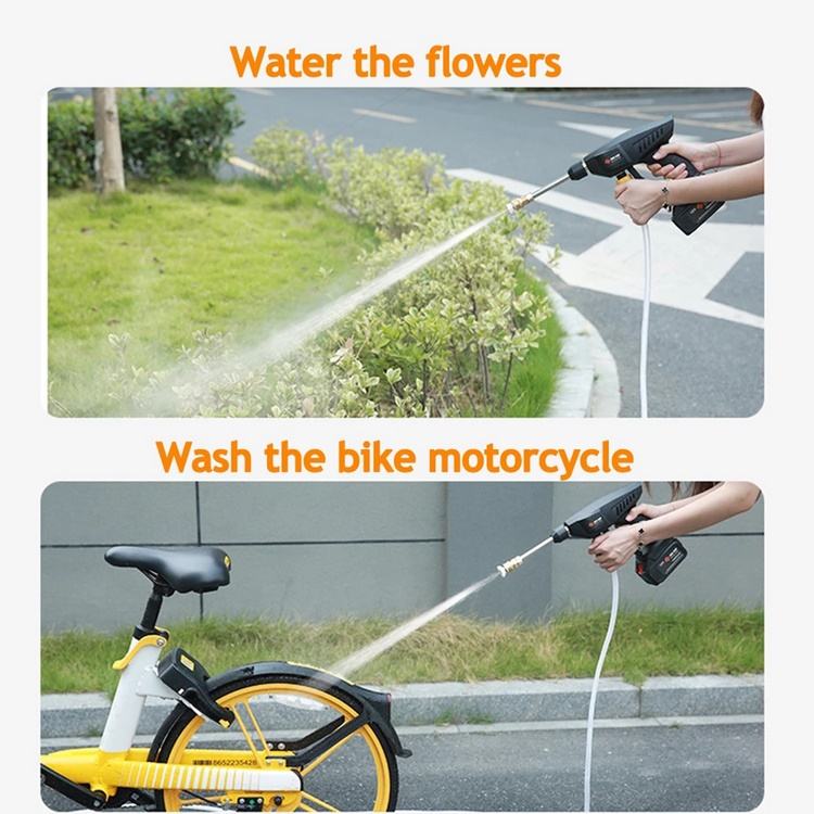 High Pressure Water Cleaning Gun – Cordless Car Wash Pressure Washer 300W 30 Bar