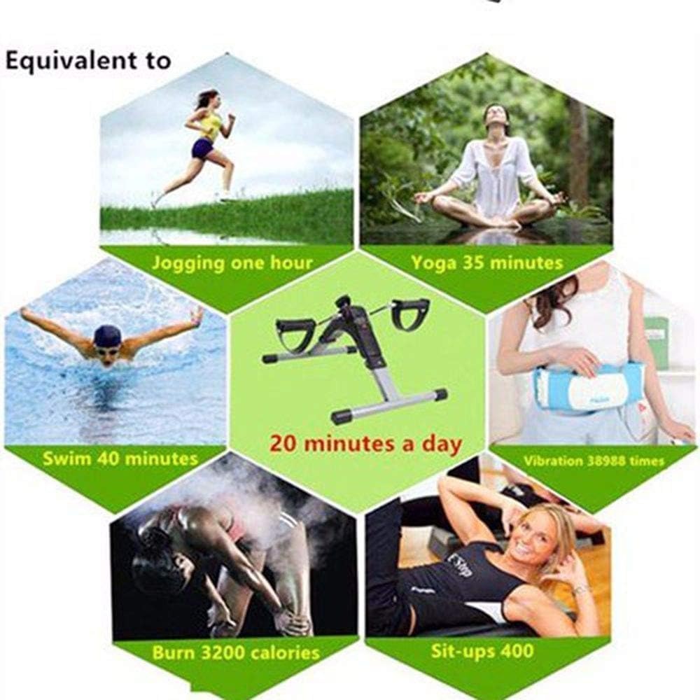 Mini Indoor Pedal Exerciser – Portable Desk Cycle Bike for Arm & Leg Fitness with LCD Display