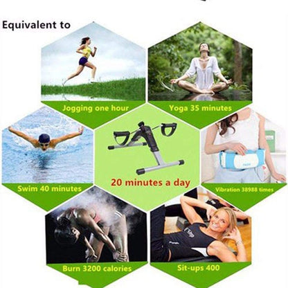 Mini Indoor Pedal Exerciser – Portable Desk Cycle Bike for Arm & Leg Fitness with LCD Display