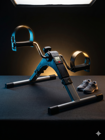 Mini Indoor Pedal Exerciser – Portable Desk Cycle Bike for Arm & Leg Fitness with LCD Display