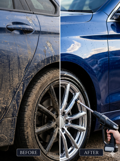 High Pressure Water Cleaning Gun – Cordless Car Wash Pressure Washer 300W 30 Bar