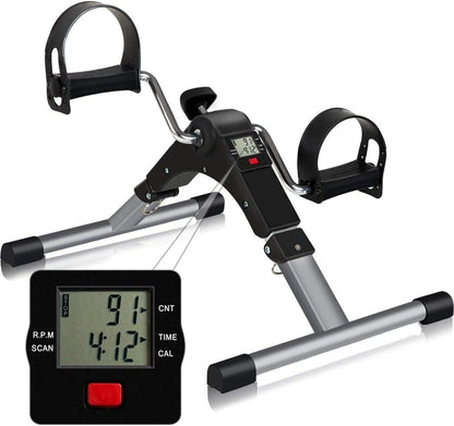 Mini Indoor Pedal Exerciser – Portable Desk Cycle Bike for Arm & Leg Fitness with LCD Display
