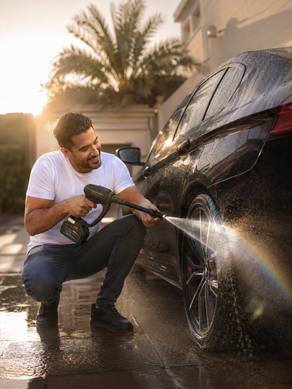 High Pressure Water Cleaning Gun – Cordless Car Wash Pressure Washer 300W 30 Bar